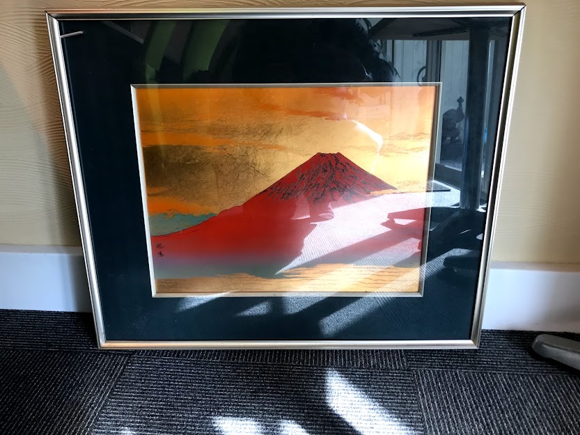赤富士の絵画